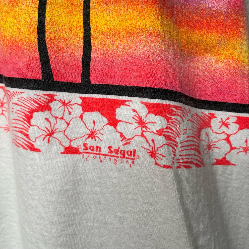 90s Vintage San Diego Cali Sunset Wrap Around T-Shirt 1991 Single Stitch - Picture 6 of 11